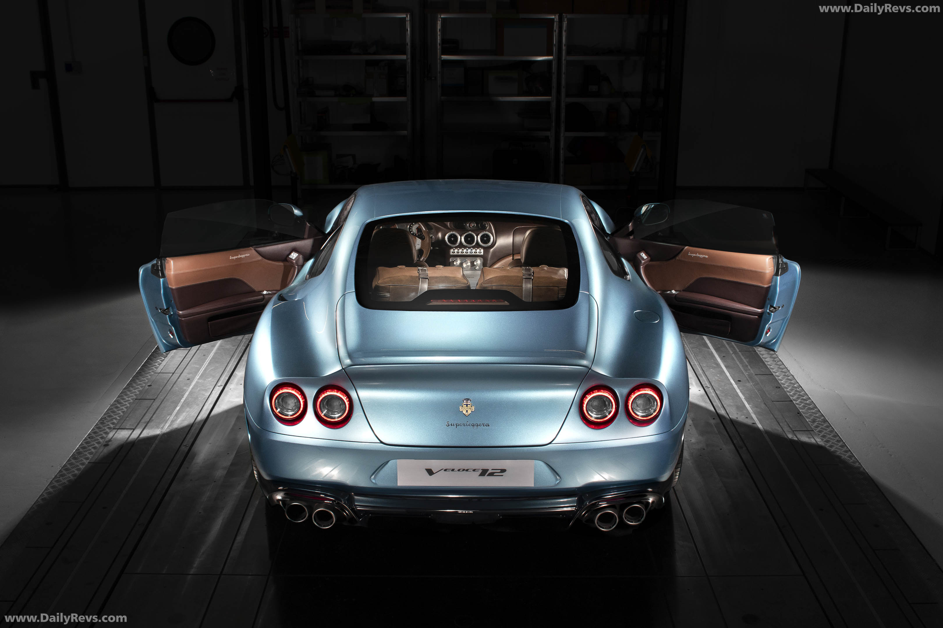 2025 Touring Superleggera Veloce12 Azzurro Cielo Rear View